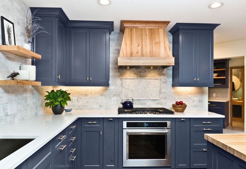 Blue shaker kitchen